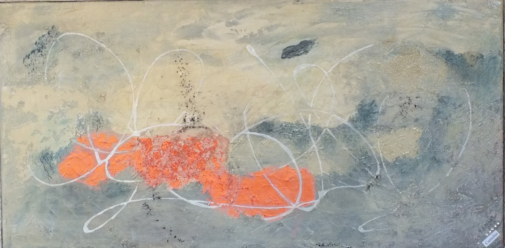 Cumulus (acrylique sur toile 70*30) Prix : 100 €