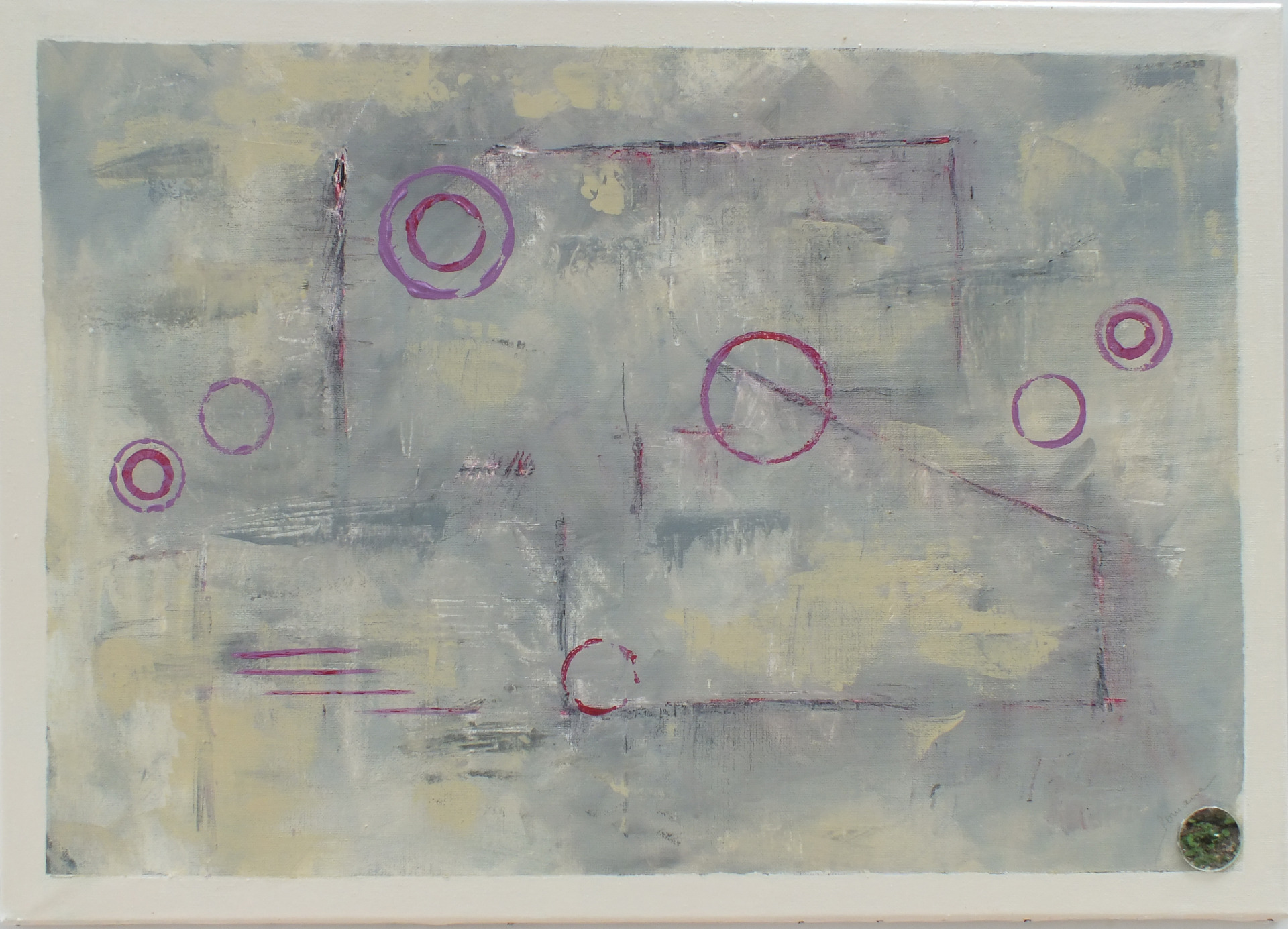 Géométrie (acrylique sur toile70*30) Prix : 120 €