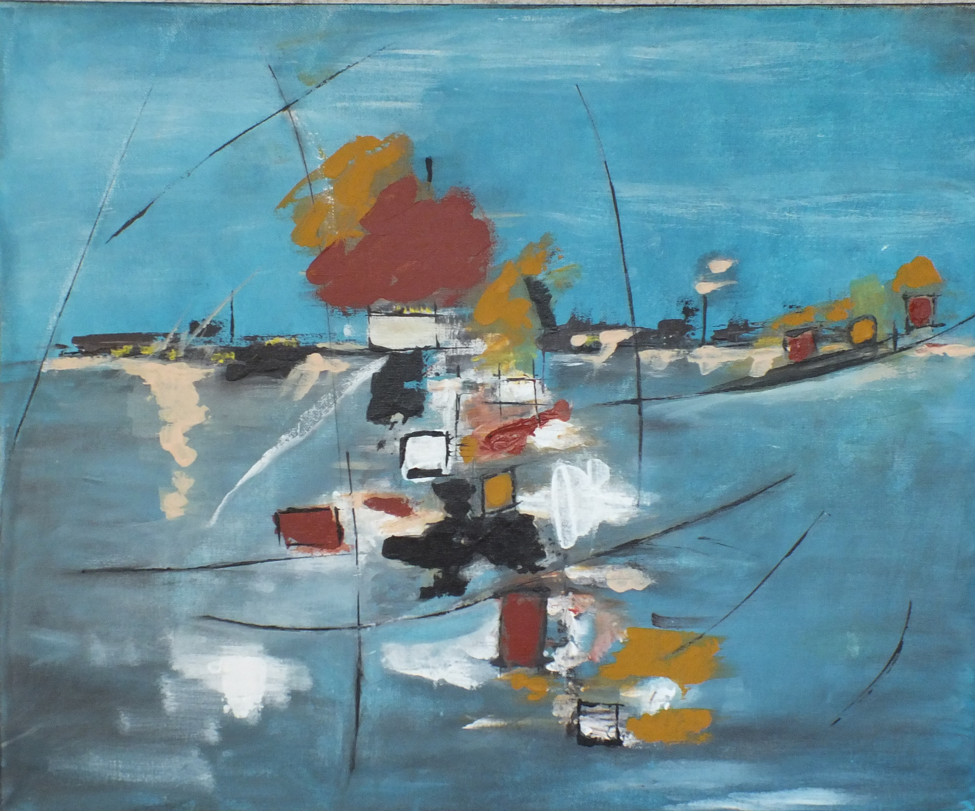 Tohu Bohu (acrylique sur toile 60*60) Vendu