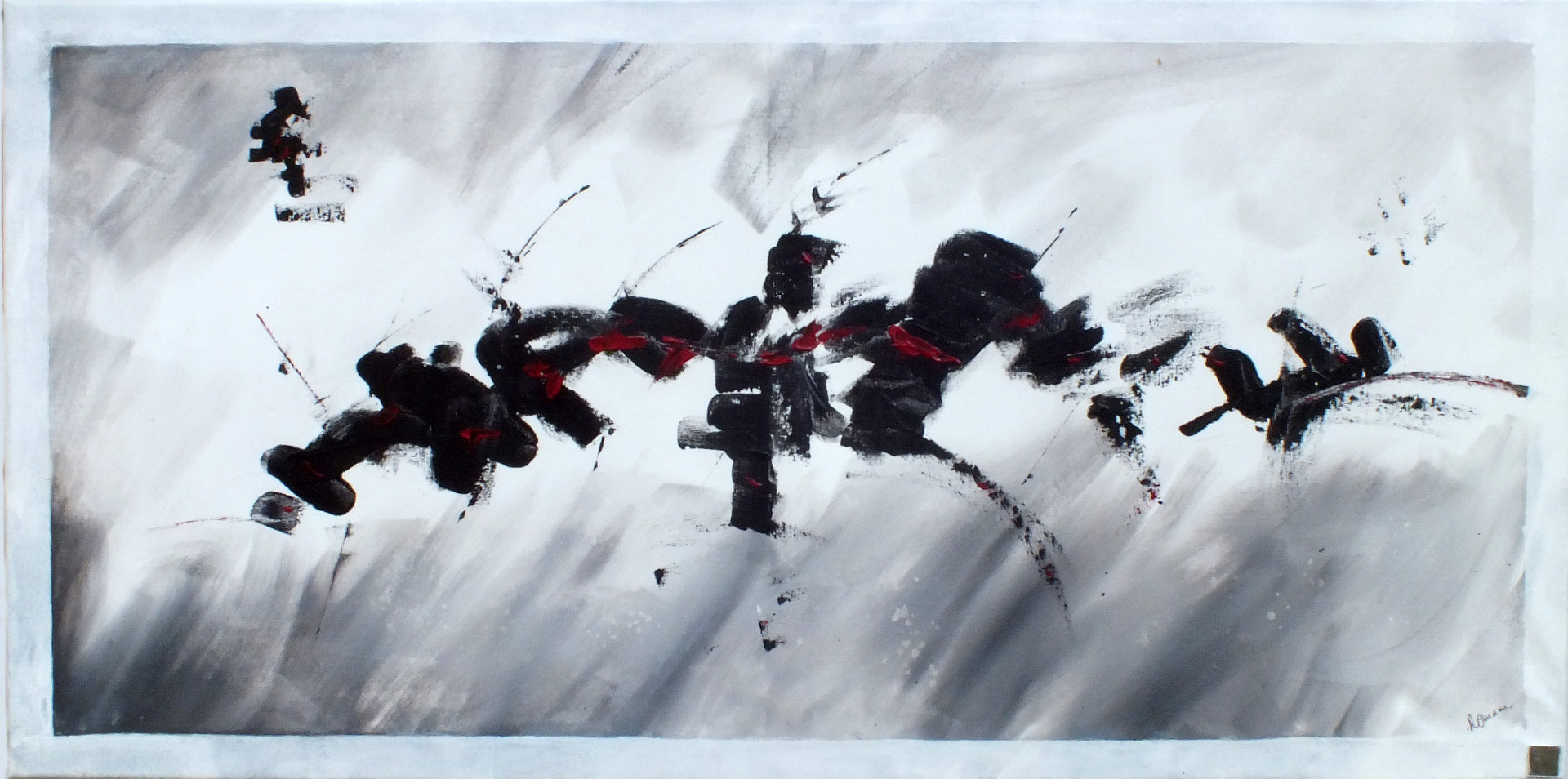 Chinoiseries (acrylique sur toile 40*50) prix : 160 €