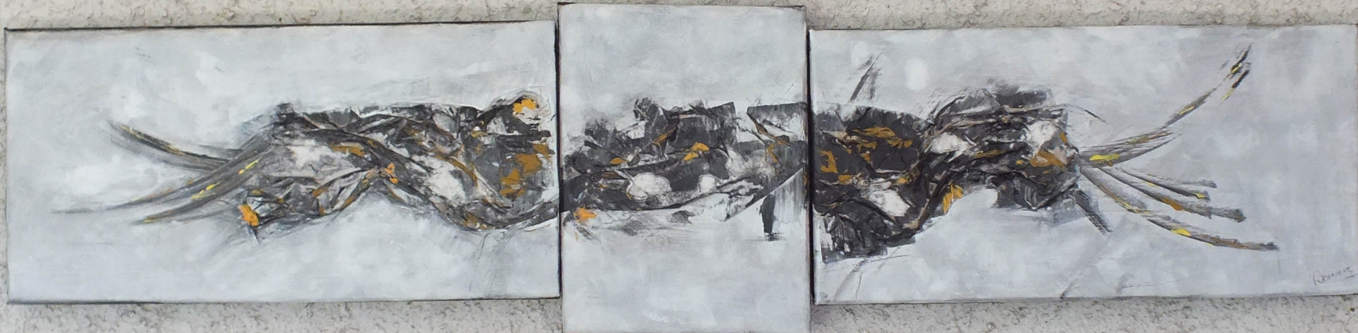 Chimères (acrylique 95*20) Prix : 160 €