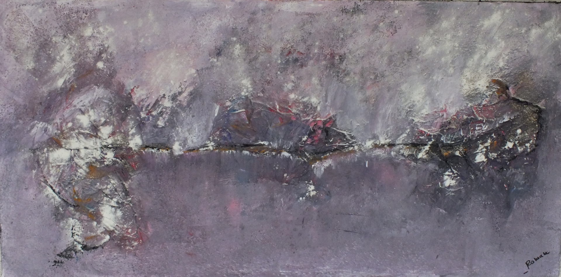 Mauve (acrylique 95*40) Prix : 160 €