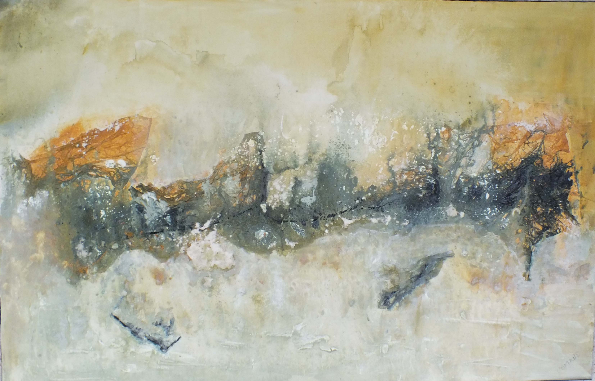 Marécages (acrylique)55*50) prix : 300 €