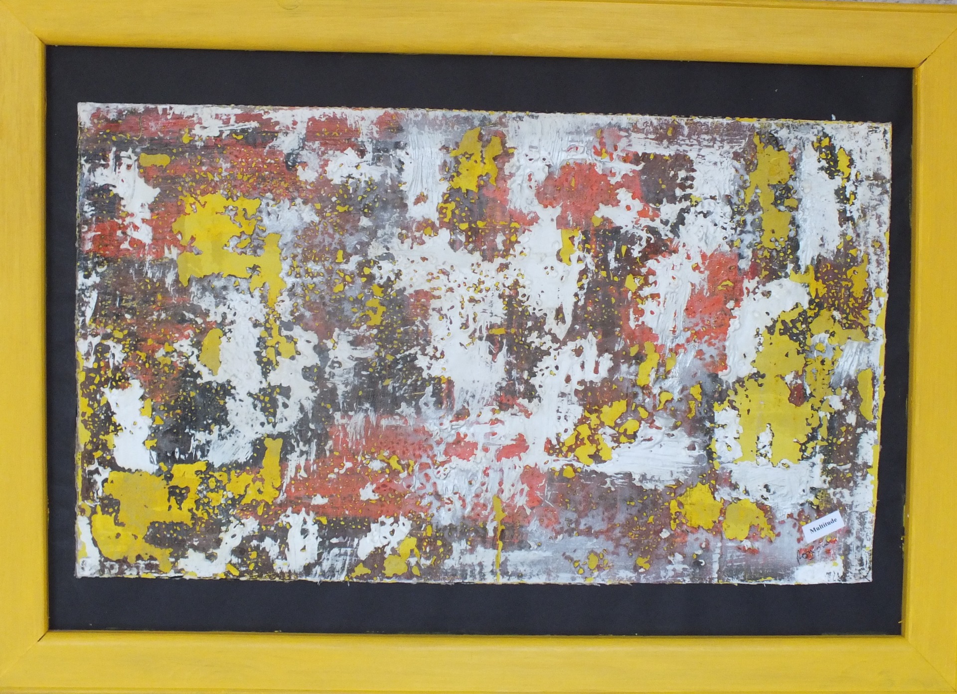 Multitude (acrylique, pigments 30*40).