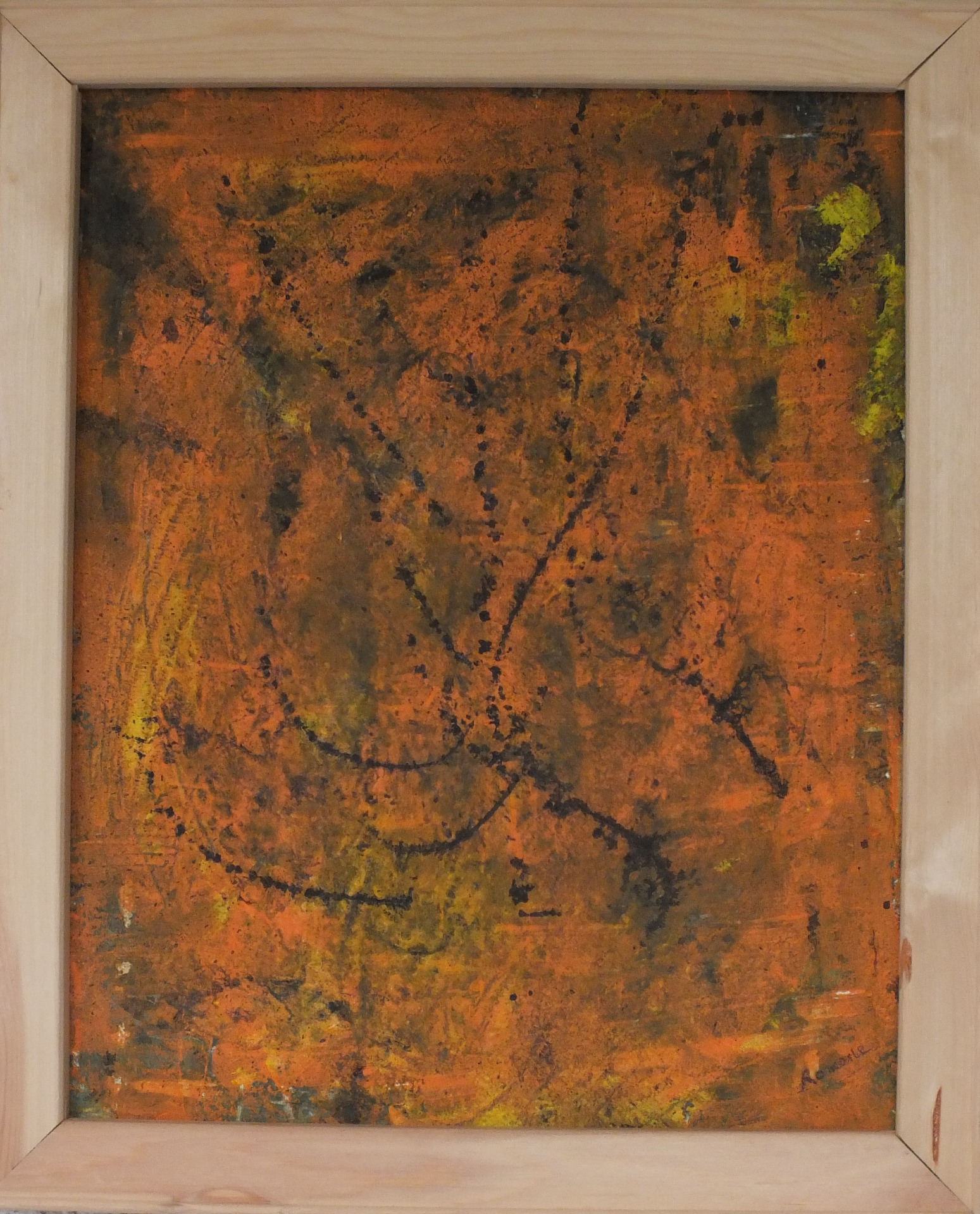 Orangeraie acrylique sur toile 40*40 Prix 80 €
